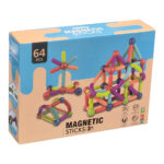 ساختنی مگنت مغناطیسی 64 تکه مدل Magnetic Sticks