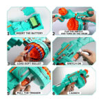 تفنگ پرتابی تیرفومی برند Lefan Toys کد 9937 - Image 4
