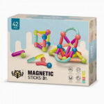 اسباب بازی مگنت میله و مهره مغناطیسی ۴۲ قطعه مدل Magnetic Sticks