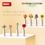 لگو طرح گل مدل Flower clusters کد 11804