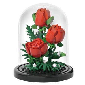 لگو گل لاله مدل Flowers کد 7233، تعداد 254 قطعه، همراه قاب شفاف
