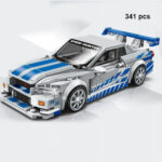 لگو ماشین مسابقه مدل Nissan Skyline GTR کد 714566، تعداد 341 قطعه