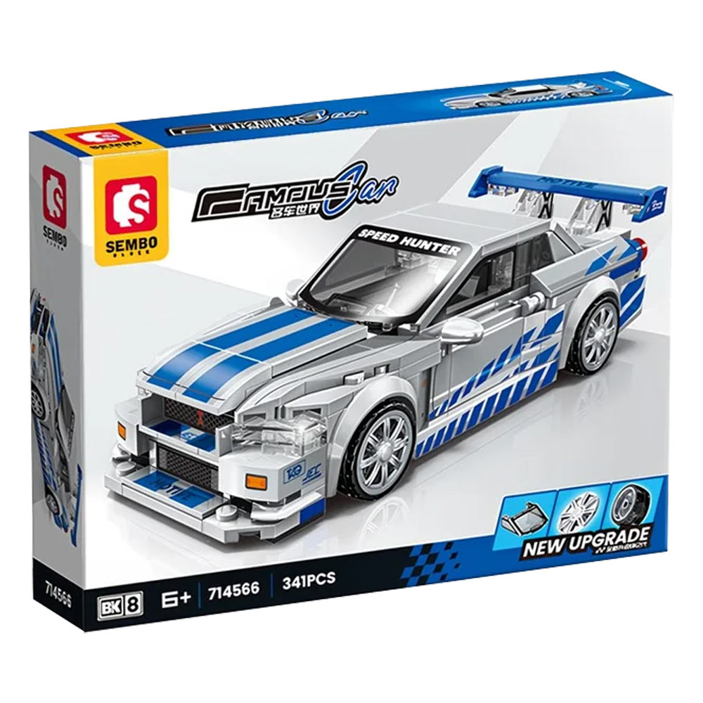 14040238 لگو ماشین مسابقه مدل Nissan Skyline GTR کد 714566، تعداد 341 قطعه