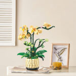 لگو گل ارکیده با گلدان مدل Orchid Grace کد 9067، تعداد 978 قطعه، ارتفاع ساخته شده 35 سانتیمتر - Image 8