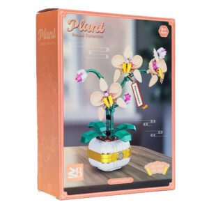 لگو گل ارکیده با گلدان مدل Plante کد 33039، تعداد 323 قطعه، ارتفاع گل ساخته شده با گلدان حدودا 23 سانتیمتر