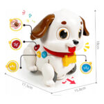سگ موزیکال برند هولا مدل Puppy کد HE9977، باتری خور و راه رو و موزیکال و چراغدار